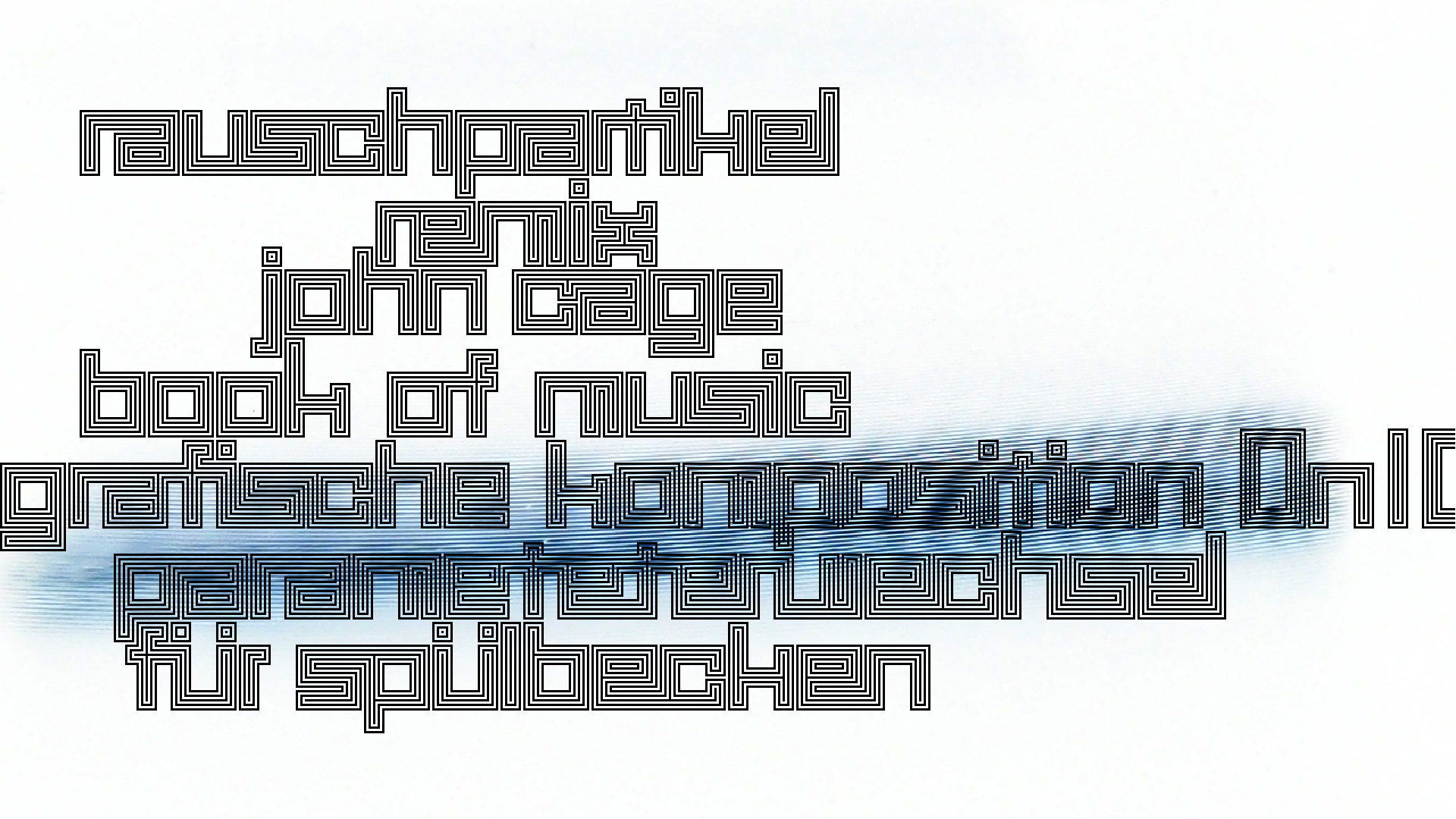 2021-02-02 Wasser in der Sp�le II, On-Off mit Parameterwechsel (Remix John Cage 'Book Of Music') (Komposition, Remix, Recording, Foto)